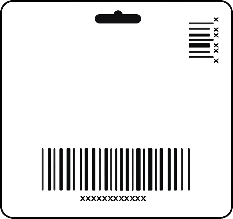 Die Karte hat zwei Codes